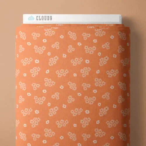 Florissima - Delightful Ditsy - Coral 44" / 45" Fabric Per Yard The Fabric Company