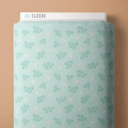 Florissima - Delightful Ditsy - Mint 44" / 45" Fabric Per Yard The Fabric Company