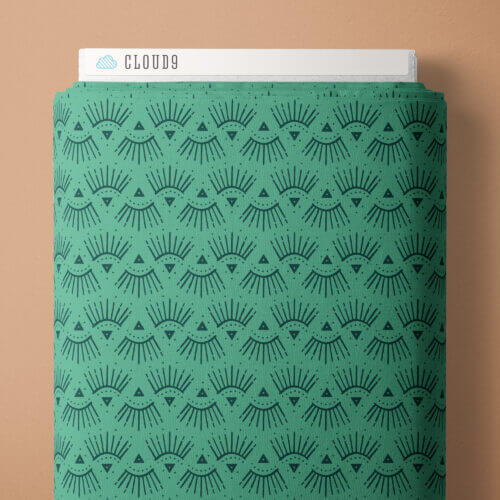 Florissima - Shine - Teal 44" / 45" Fabric Per Yard