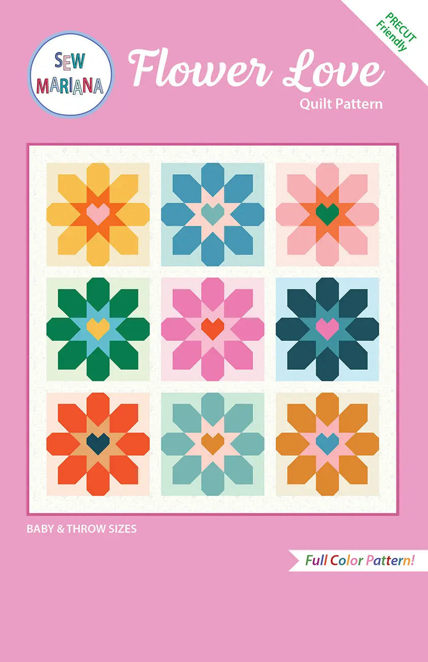 Flower Love Quilt Pattern - Linda's Electric Quilters