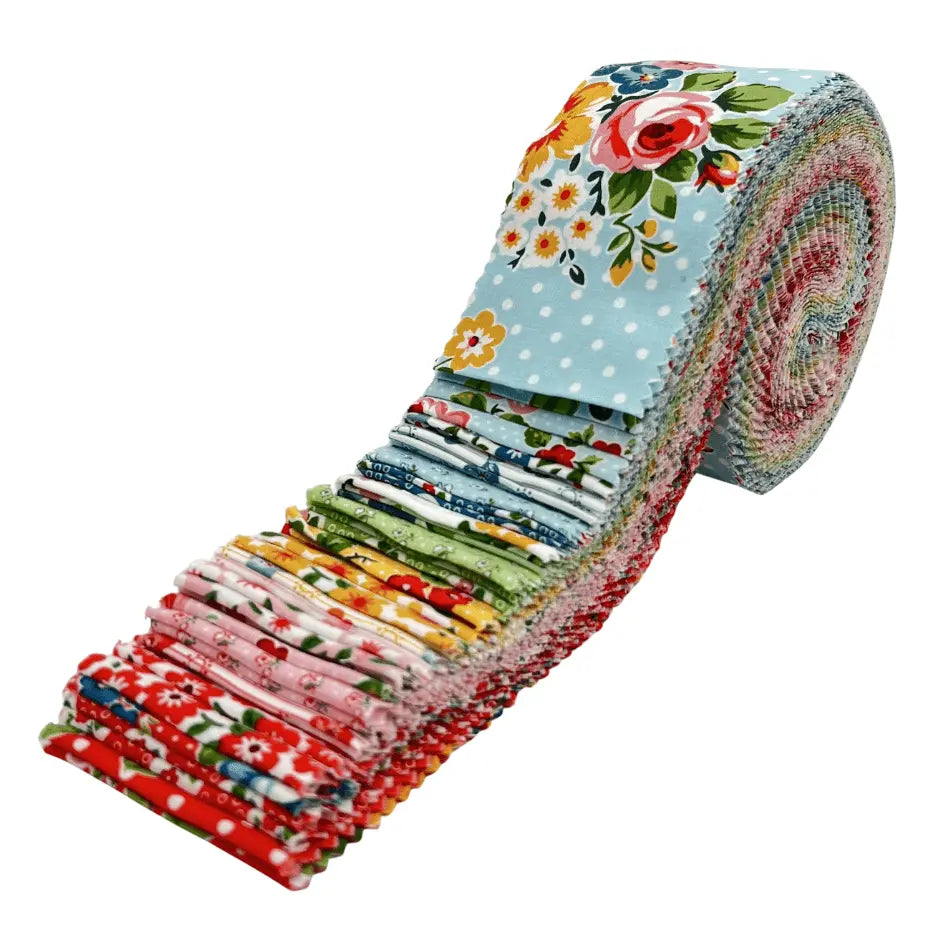 Flower Market by Poppie Cotton - 2.5" Roll (42 Strips) The Fabric Company