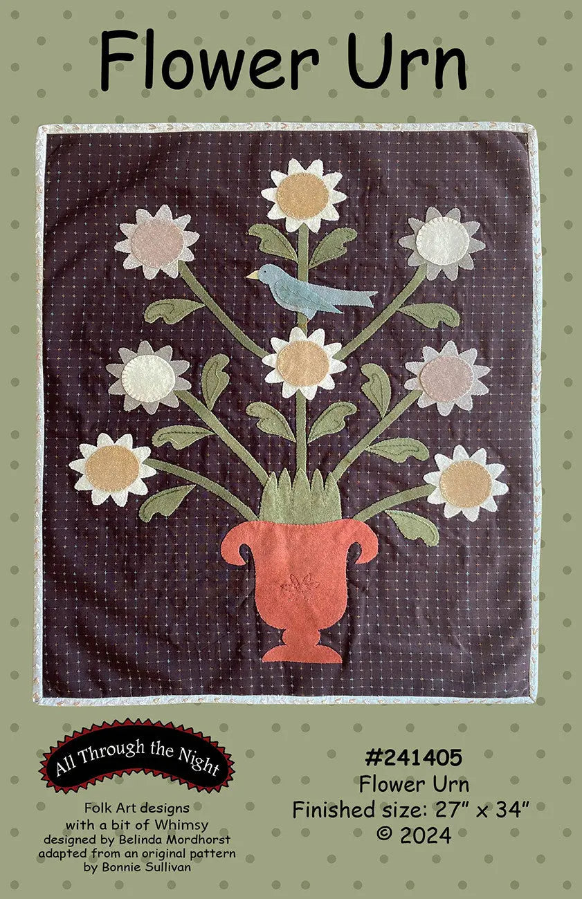 Flower Urn - Linda's Electric Quilters