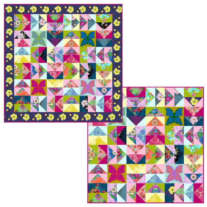 Fluttering quilt pattern by Moda