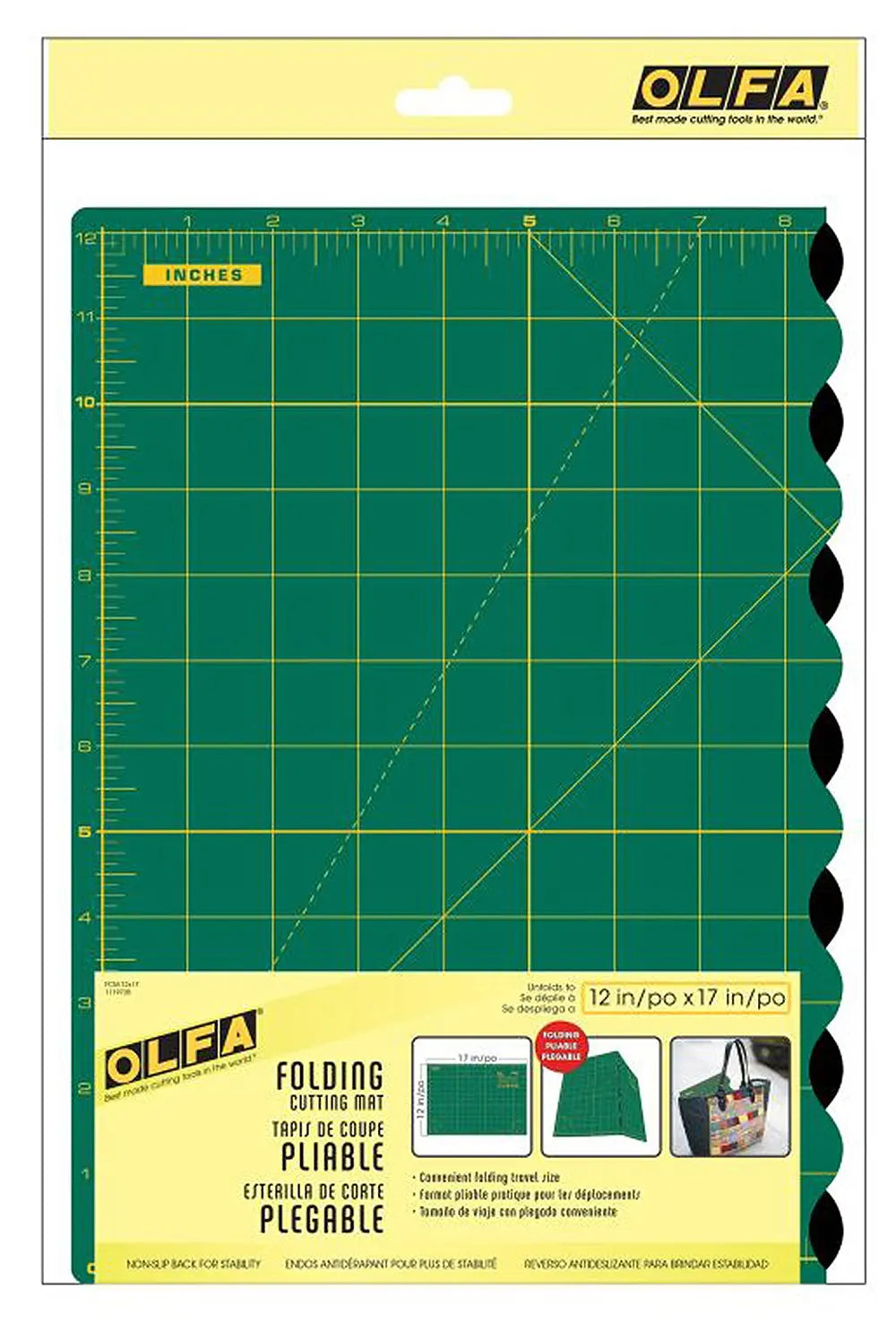Folding Cutting Mat 12in x 17in - Linda's Electric Quilters