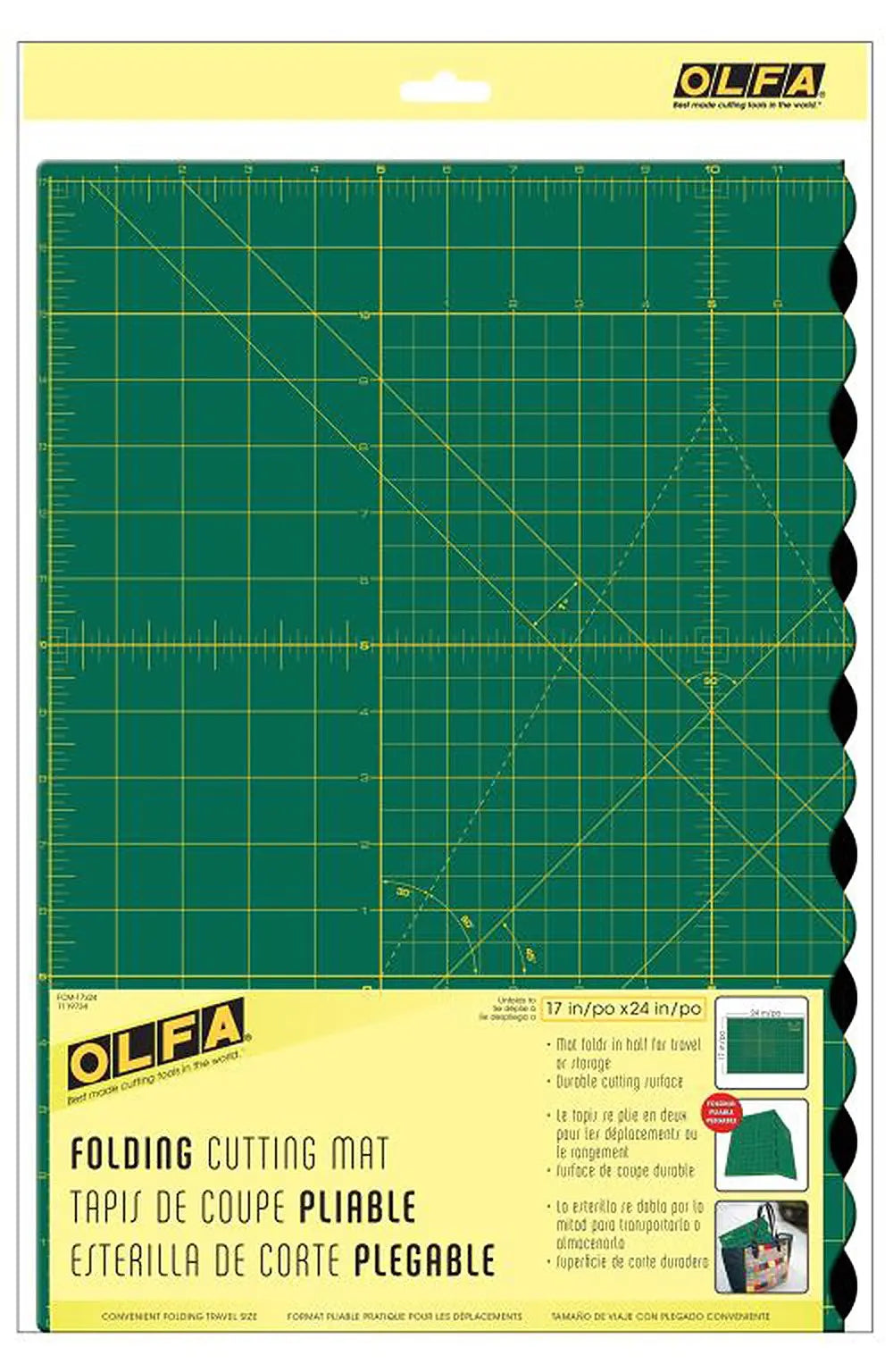 Folding Cutting Mat 17in x 24in - Linda's Electric Quilters