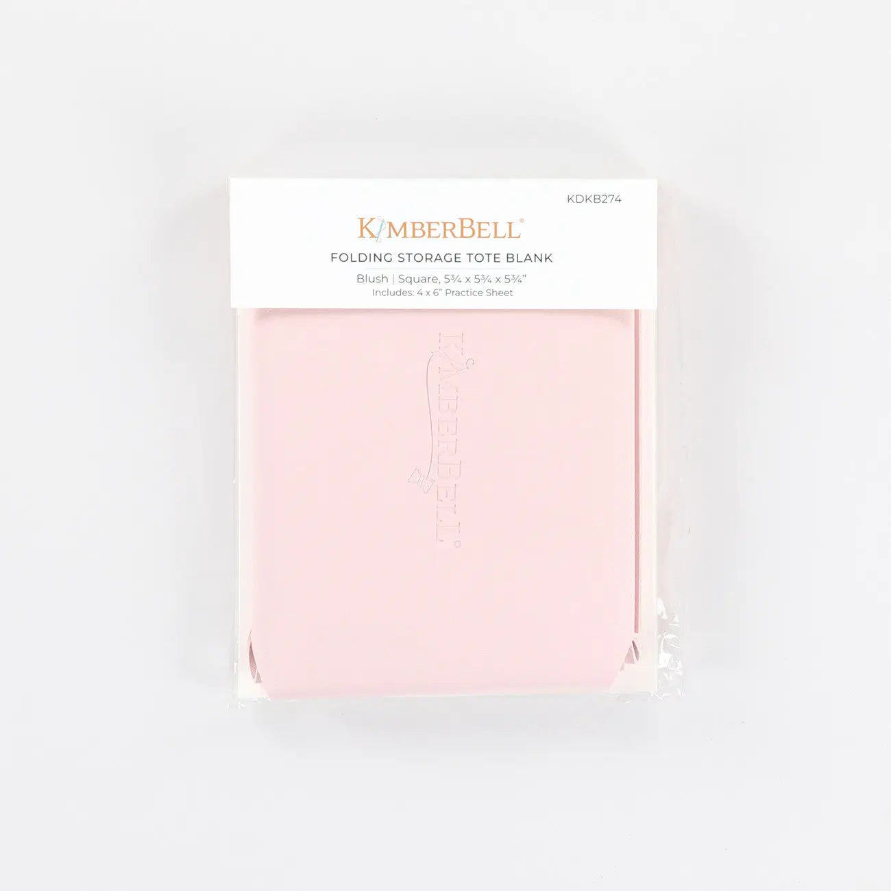 Folding Storage Tote Blank Blush - Linda's Electric Quilters