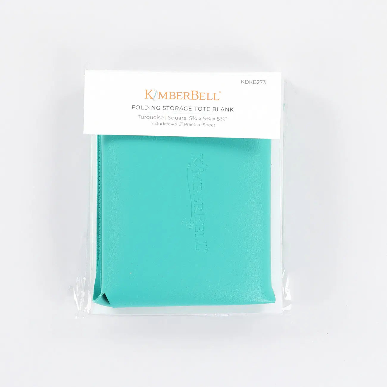 Folding Storage Tote Blank Turquoise - Linda's Electric Quilters