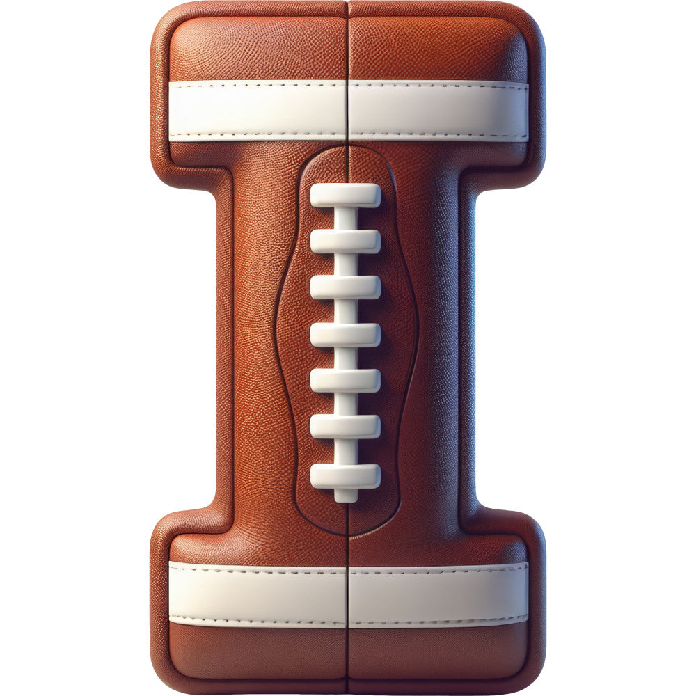 Football Alphabet Fabric Panel 17 QuiltingFabricPanels