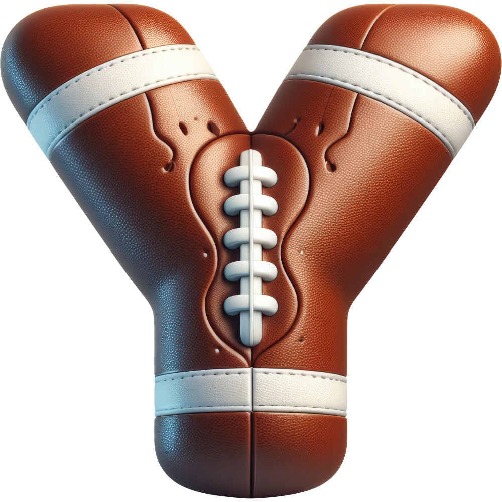 Football Alphabet Fabric Panel 33 QuiltingFabricPanels