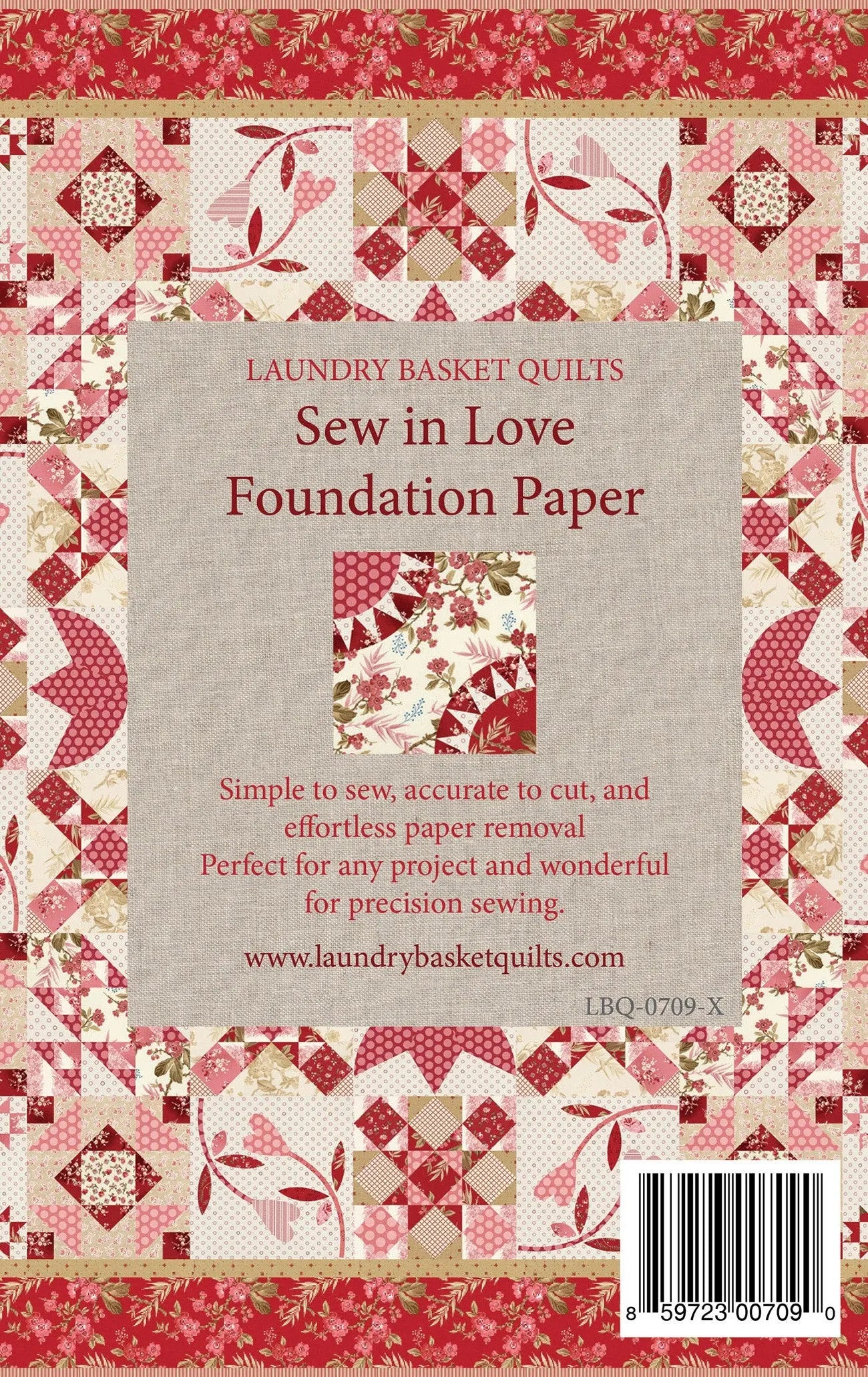 Foundation Paper - Sew In Love - Linda's Electric Quilters