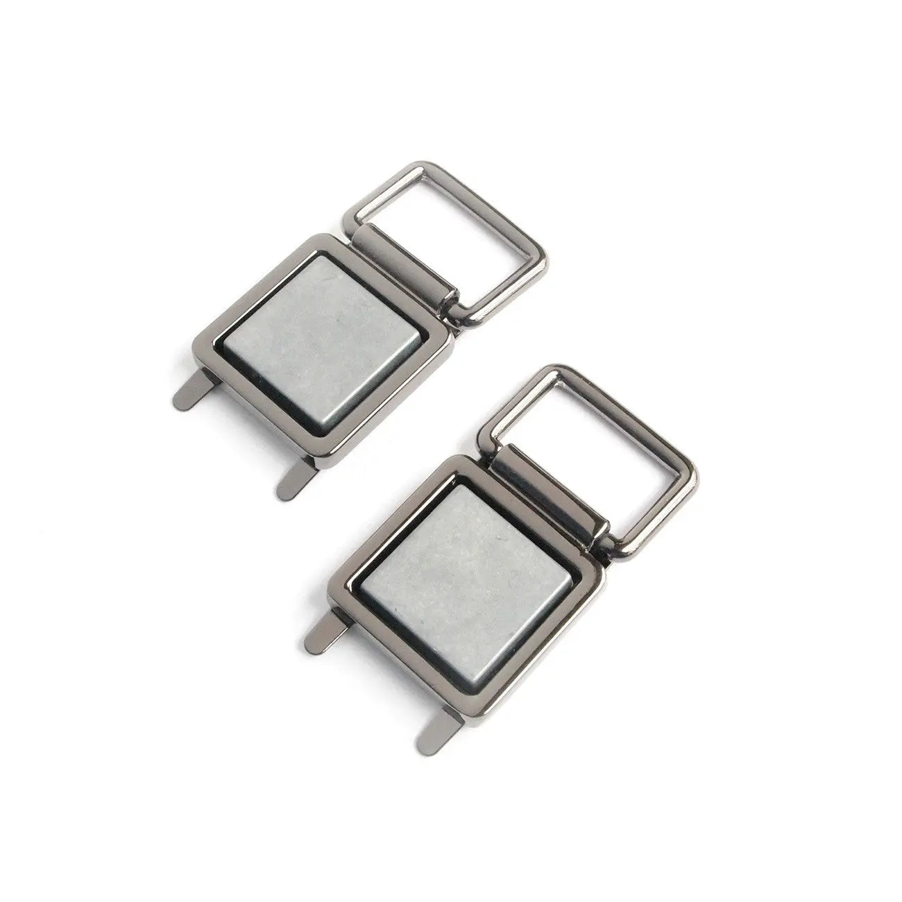 Four Fabric Covered Strap Connectors Gunmetal Checker Distributor