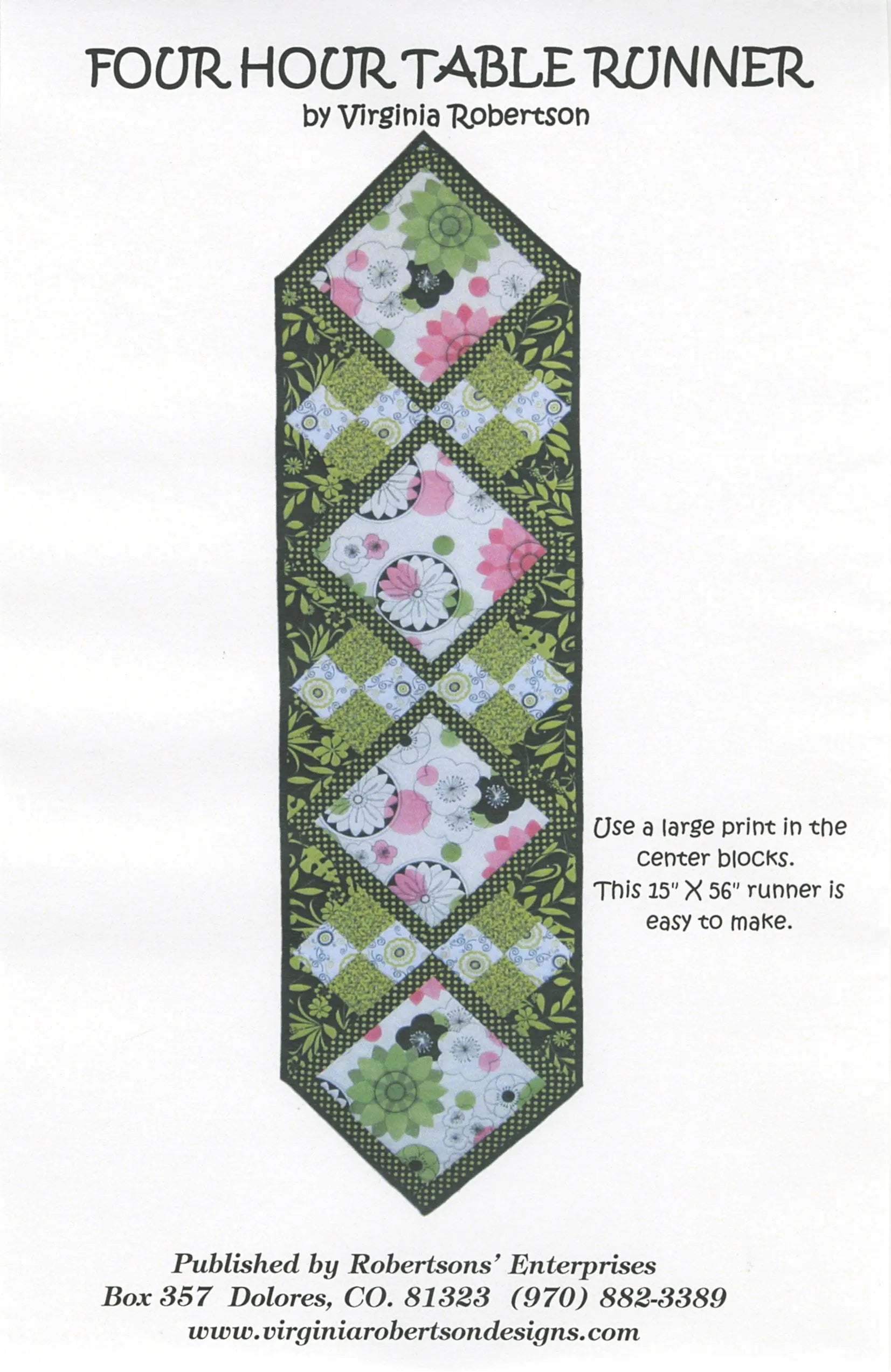 Four Hour Table Runner - Linda's Electric Quilters