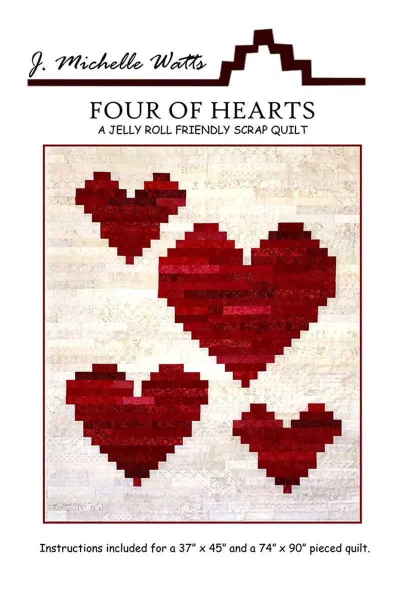 Four Of Hearts - Linda's Electric Quilters