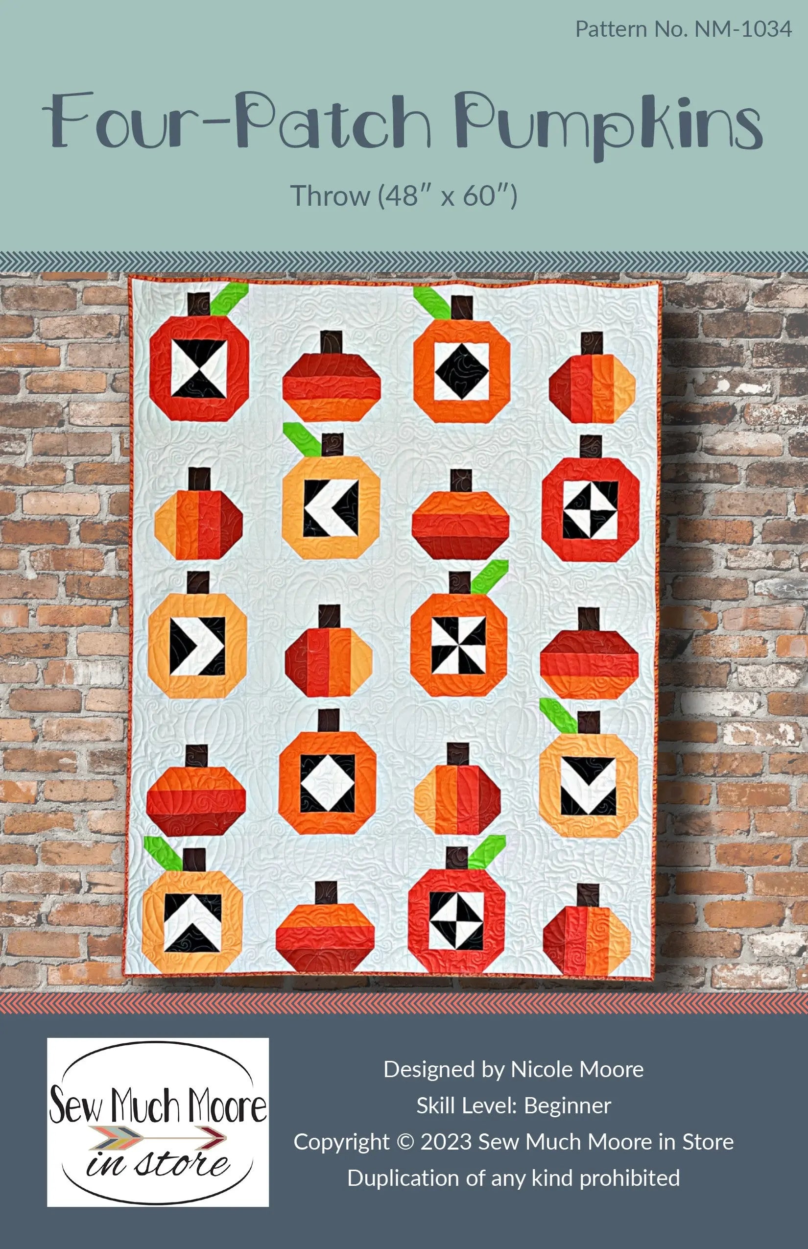 Four Patch Pumpkins - Linda's Electric Quilters