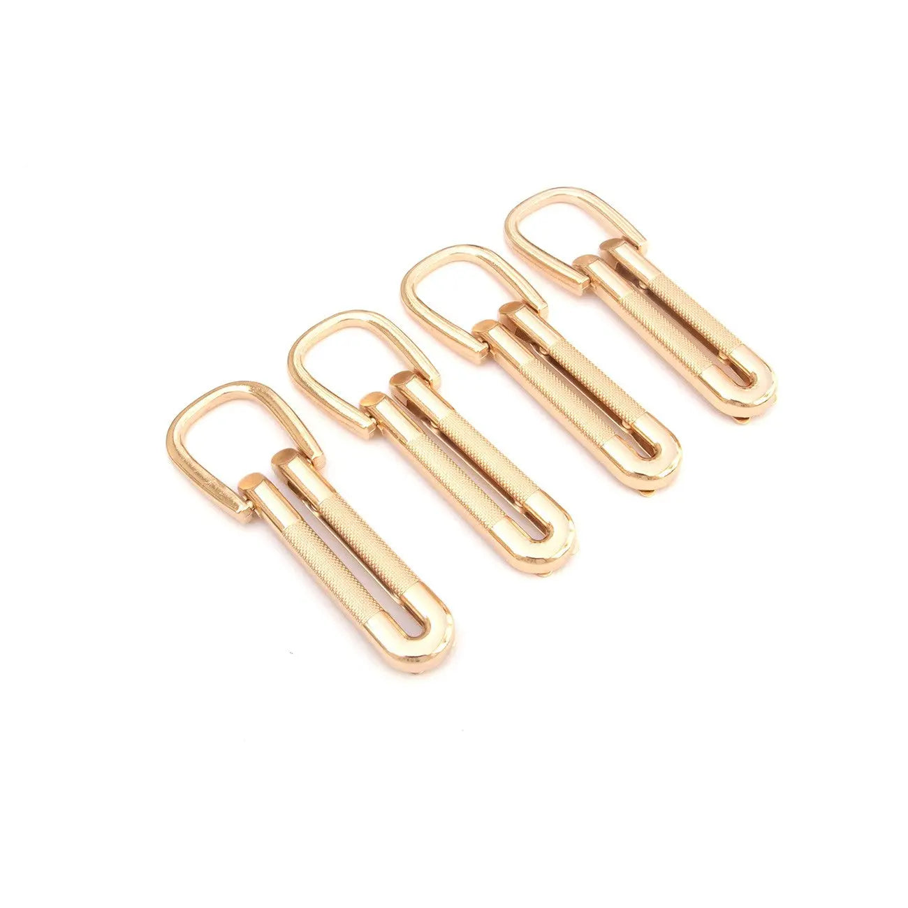 Four Textured Loop Strap Connectors Gold Checker Distributor