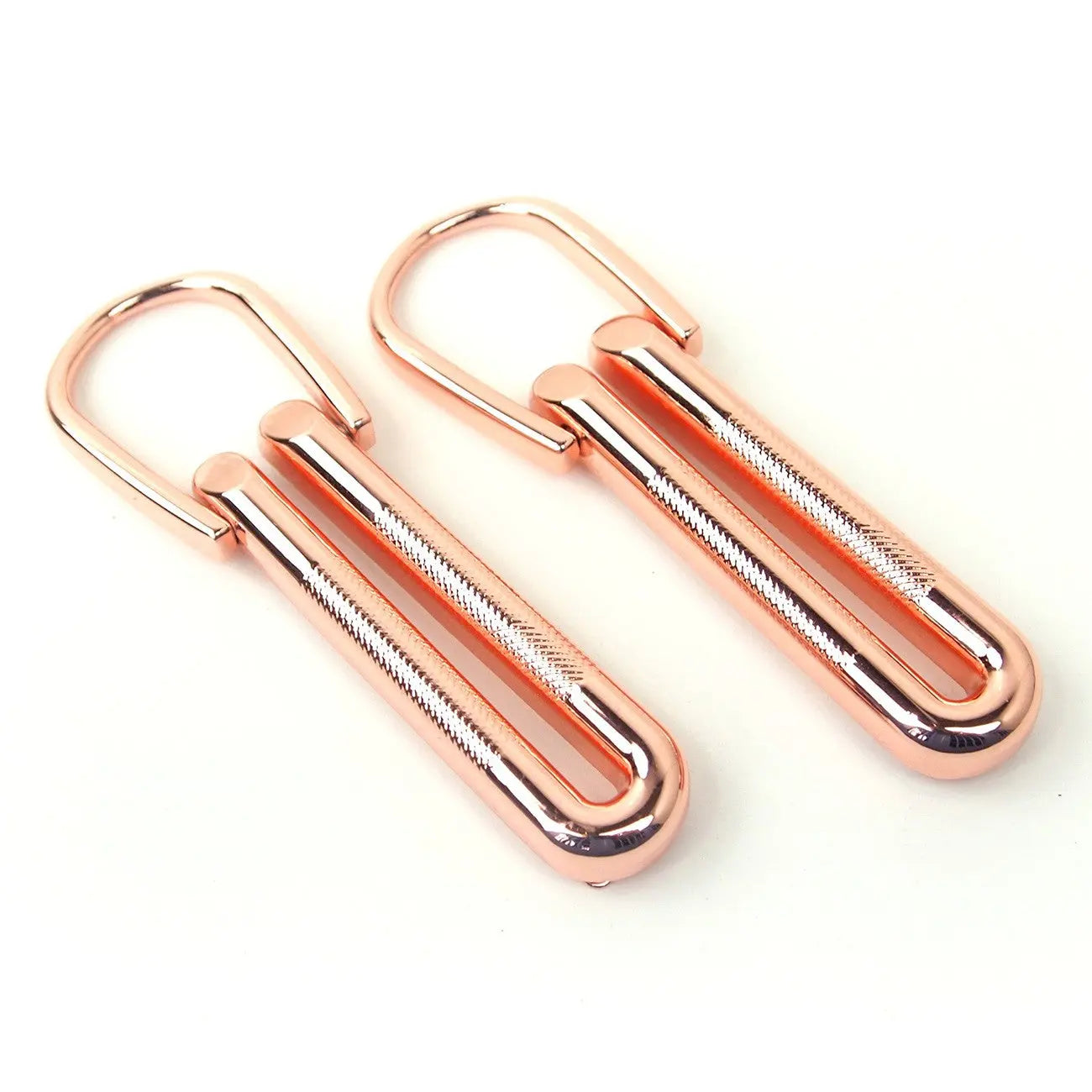 Four Textured Loop Strap Connectors Rose Gold Checker Distributor