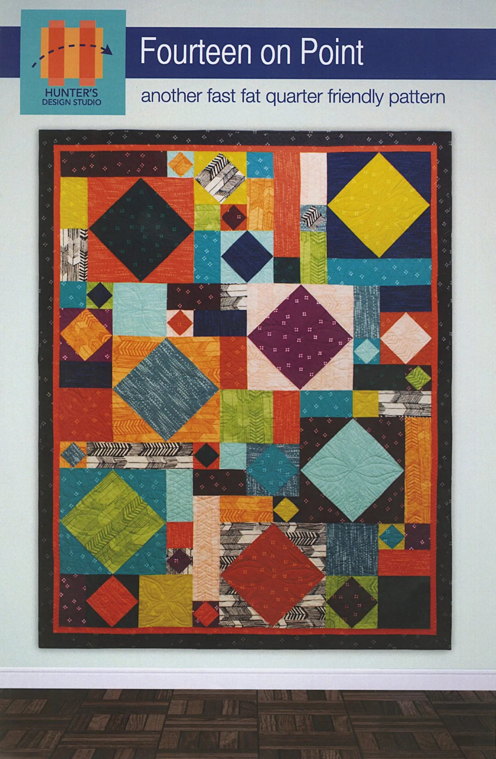 Fourteen on Point - Linda's Electric Quilters