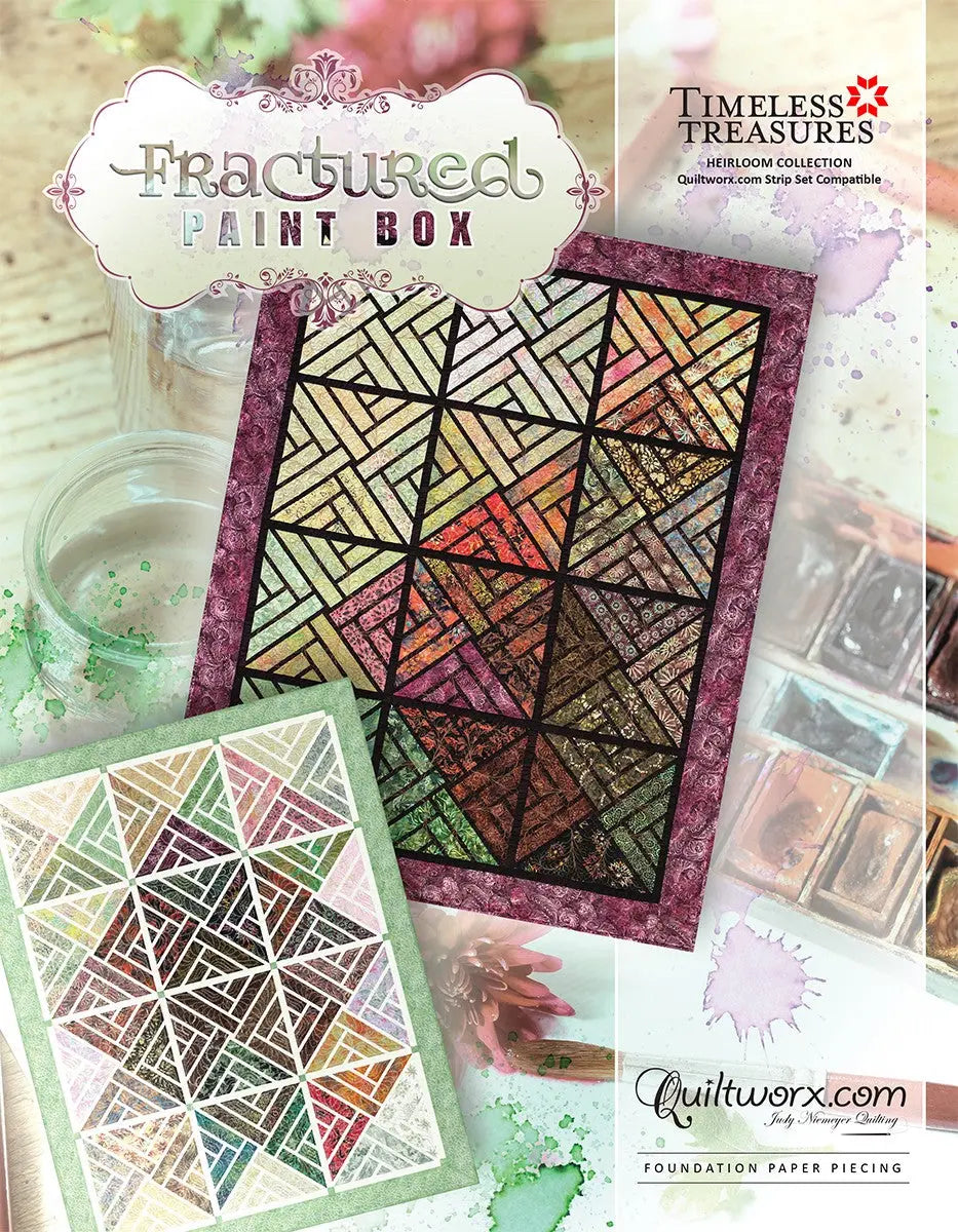 Fractured Paint Box Foundation Paper Piecing - Linda's Electric Quilters