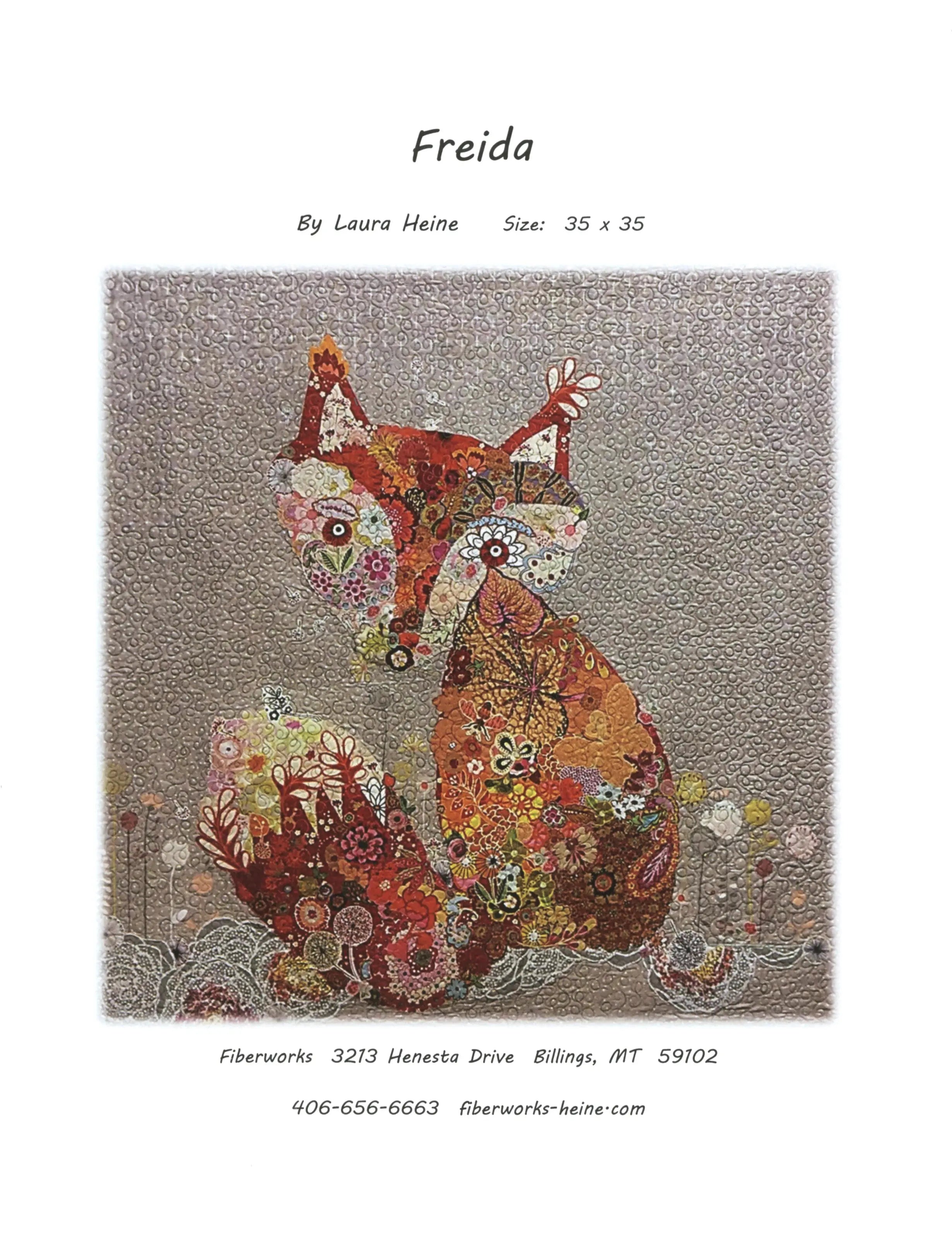 Freida Fox Collage - Linda's Electric Quilters