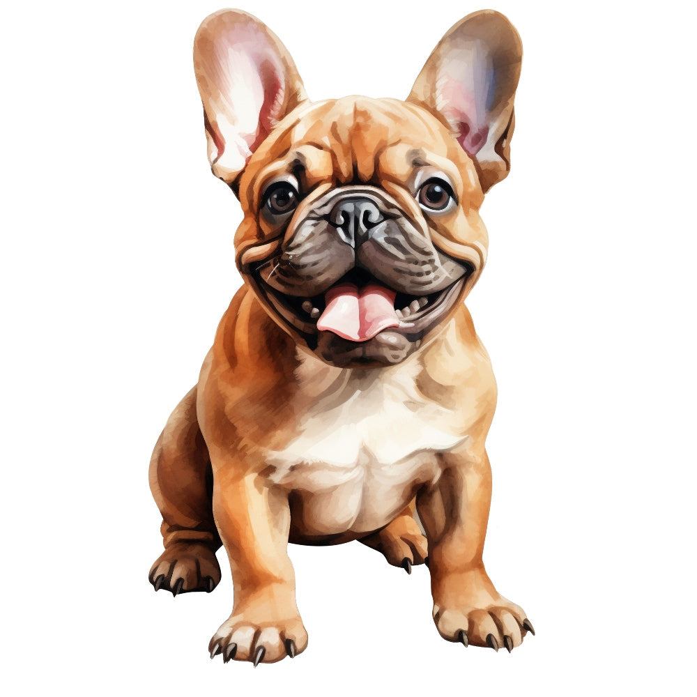 French Bulldog Fabric Panel QuiltingFabricPanels