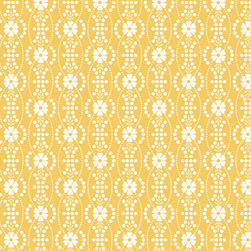 French Romance - Octavia - Gold 44" / 45" Fabric Per Yard