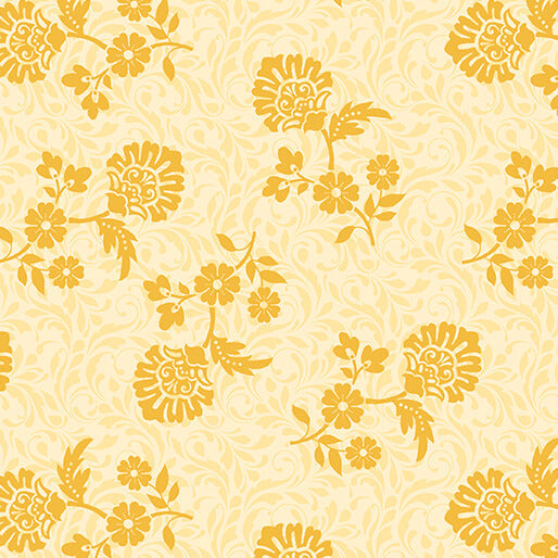 French Romance - Sophie - Yellow 44" / 45" Fabric Per Yard