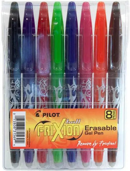 Frixion Pen Assortment 8 pack Fine Point 0.7mm Heat Erase - Linda's Electric Quilters