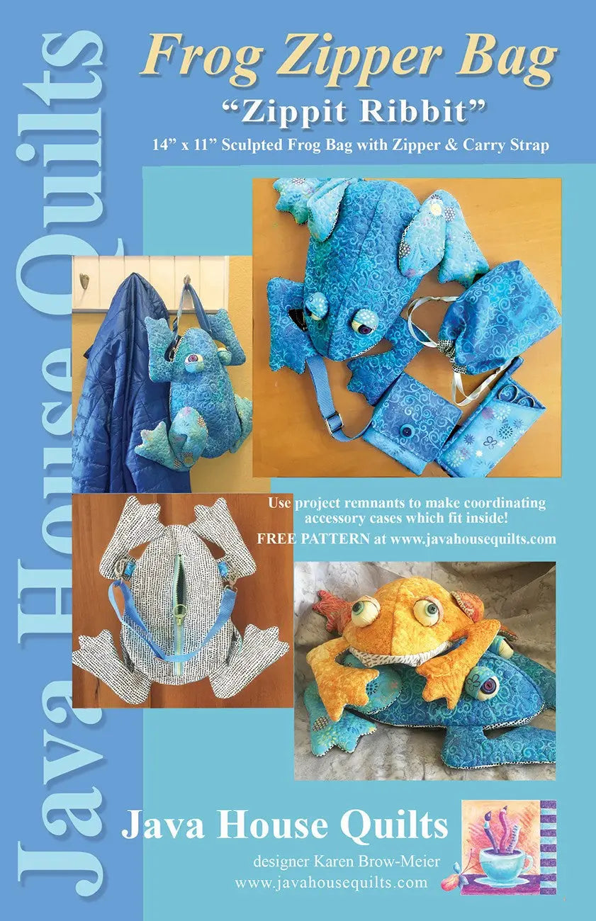 Frog Zipper Bag - Linda's Electric Quilters