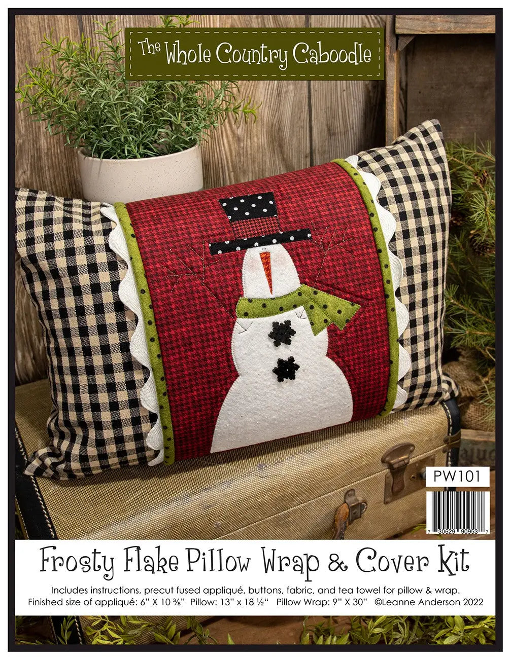 Frosty Flake Pillow Wrap & Cover Kit - Linda's Electric Quilters