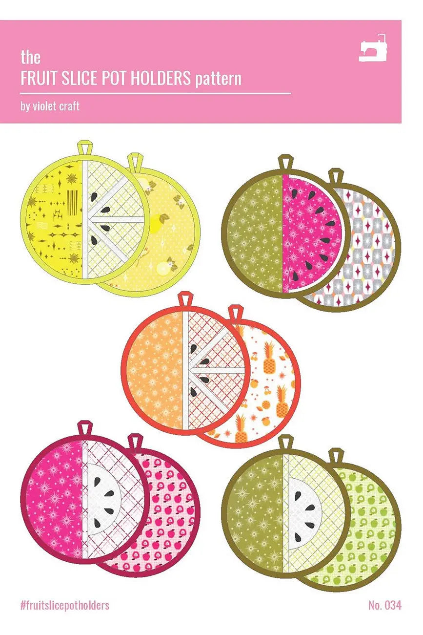 Fruit Slice Pot Holders - Linda's Electric Quilters