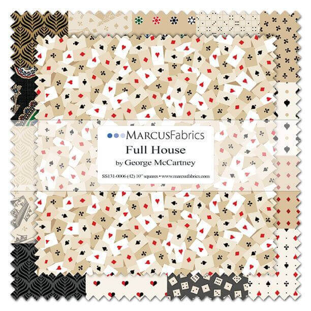 Full House by Marcus Fabrics - 10x10 Layer Cake (42 Cuts)