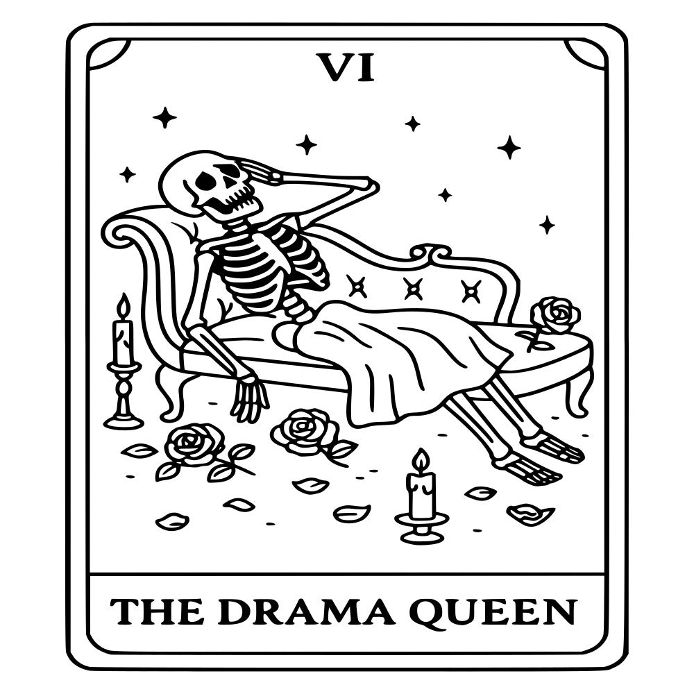 Funny Tarot Card Fabric Panel 1