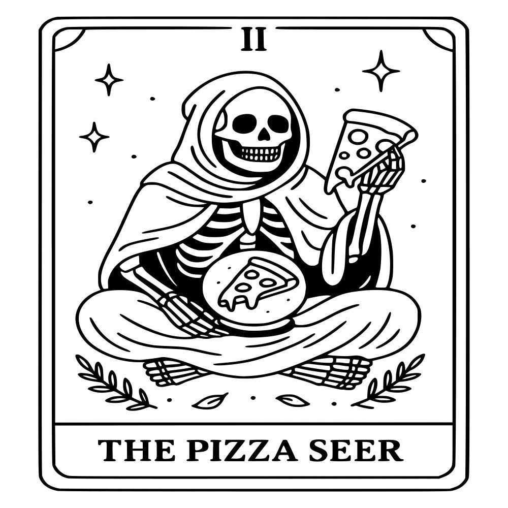 Funny Tarot Card Fabric Panel 10