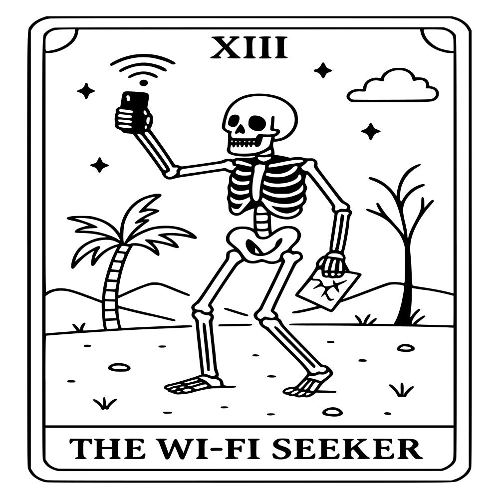 Funny Tarot Card Fabric Panel 4
