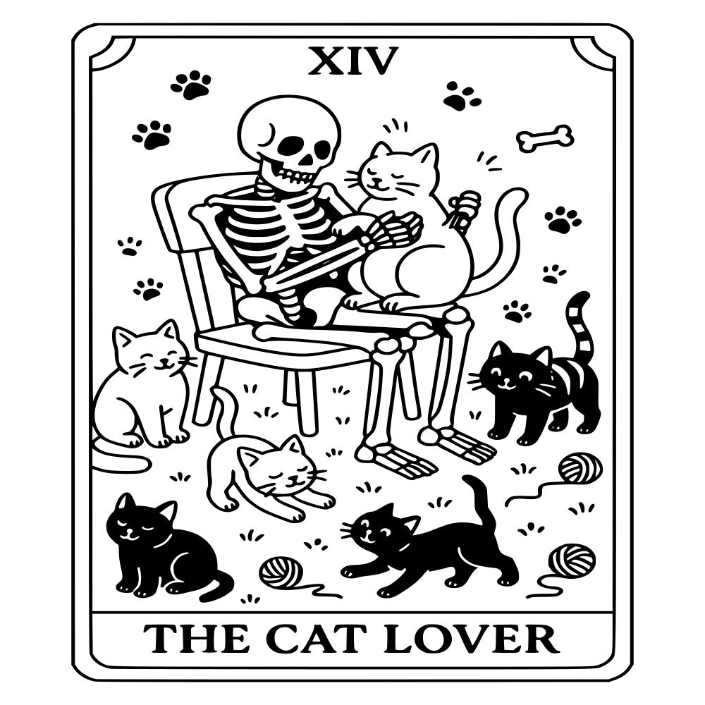 Funny Tarot Card Fabric Panel 5