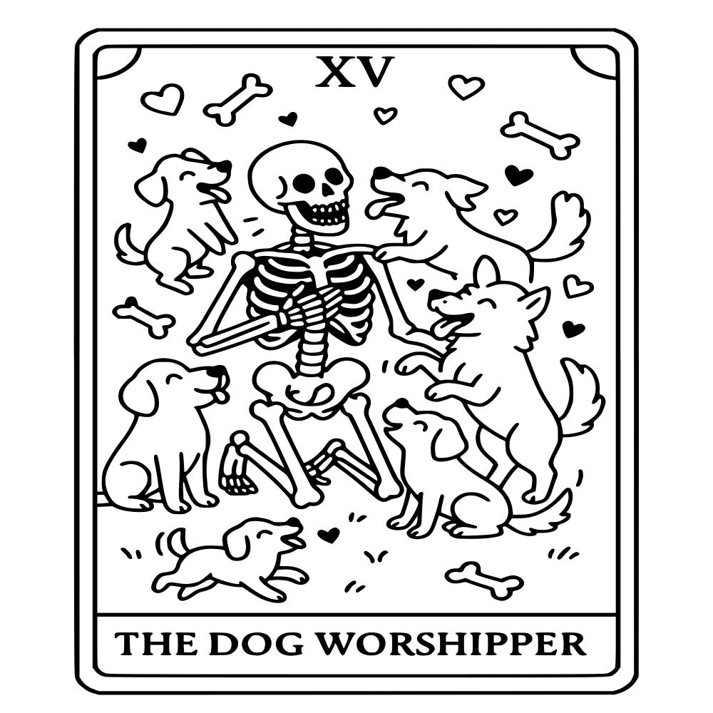 Funny Tarot Card Fabric Panel 6