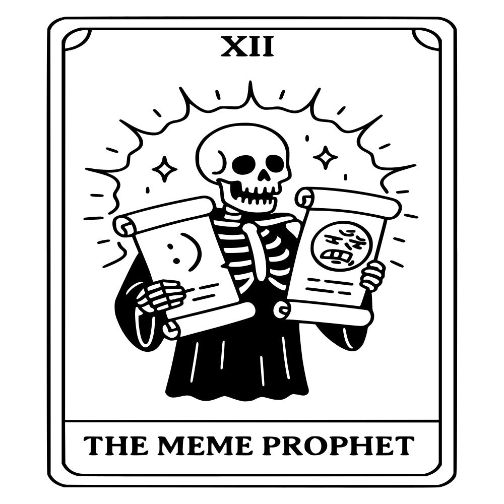 Funny Tarot Card Fabric Panel 7