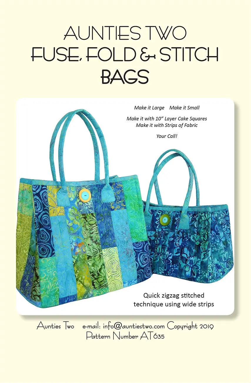 Fuse Fold and Stitch Bags - Linda's Electric Quilters