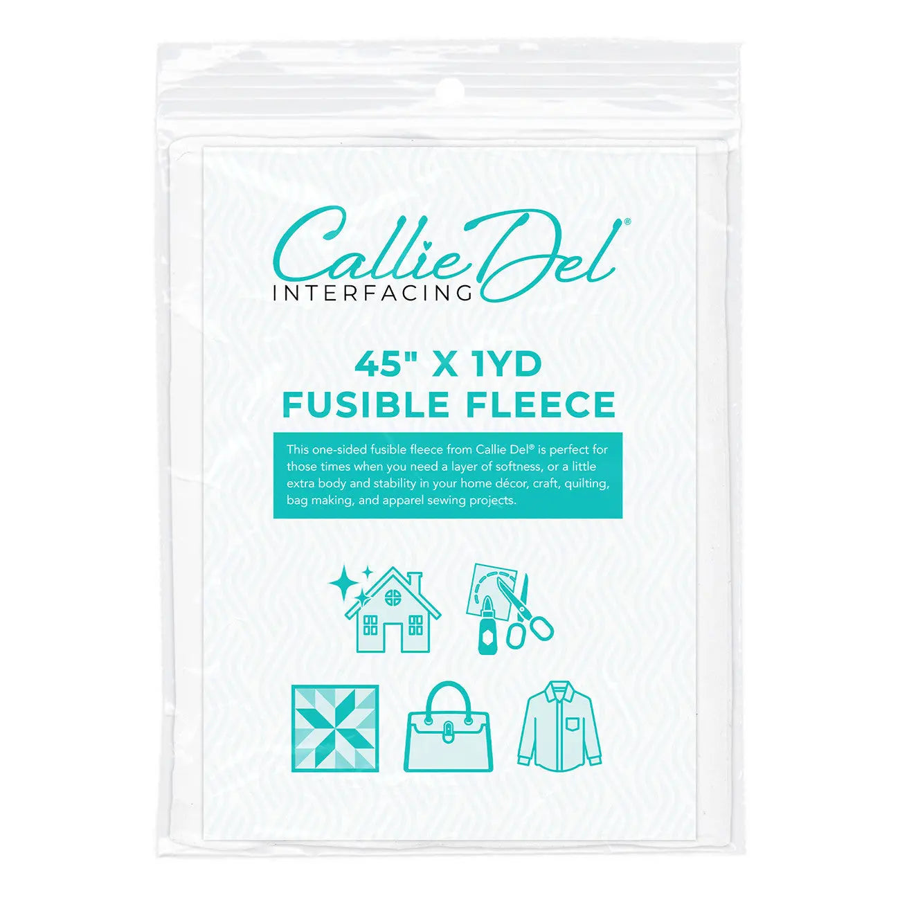 Fusible Fleece 1yd Package 45in x 1yd
