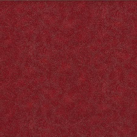 Hoffman Fabrics Scarlet Tiny Dots metallic Christmas batik quilting fabric