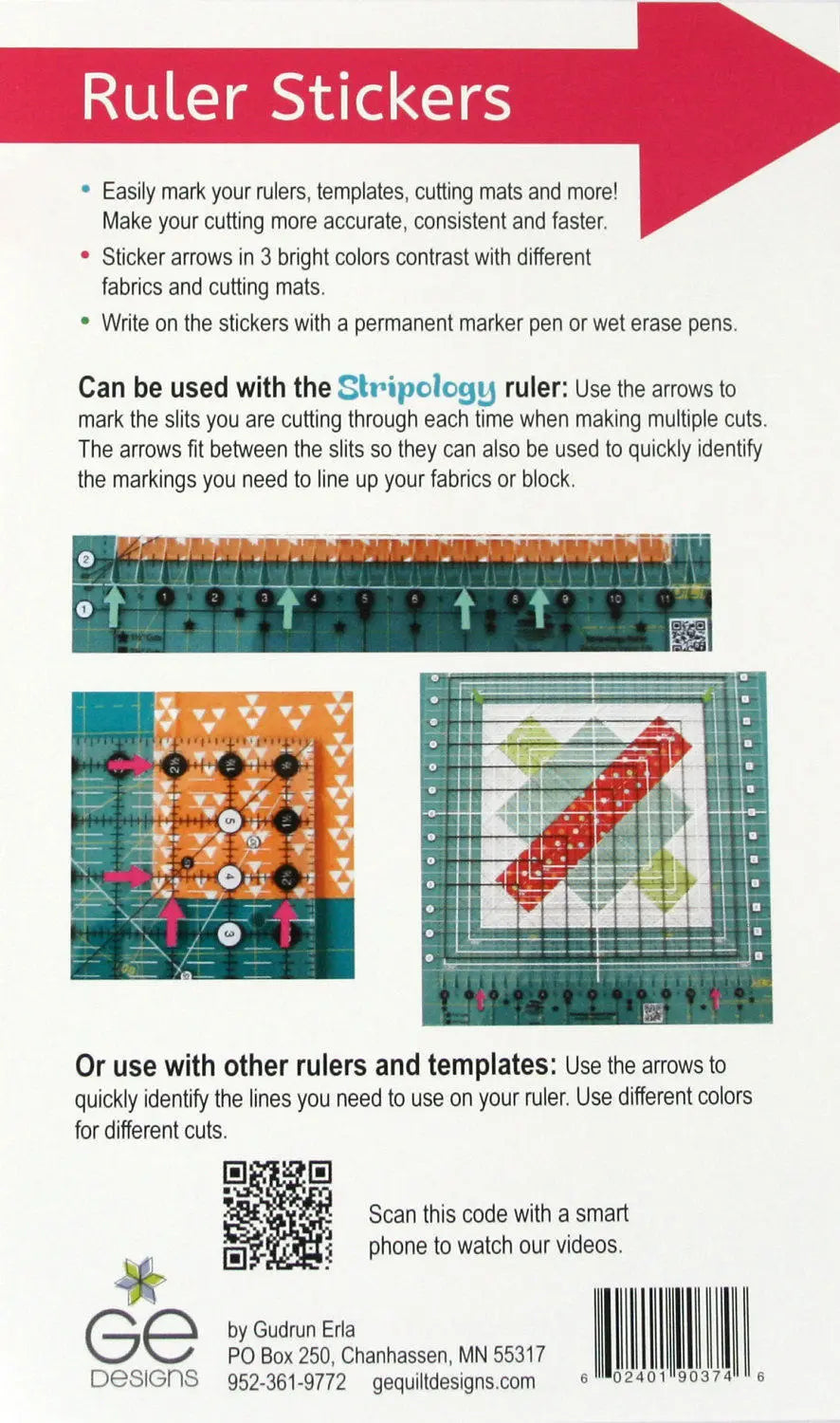 GEasy Ruler Stickers - Tropical Brights palette GE-1100 GE Designs