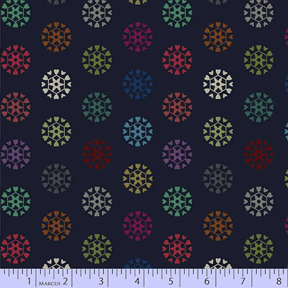 Galactic 60" Backing - Navy 44" / 45" Fabric Per Yard The Fabric Company