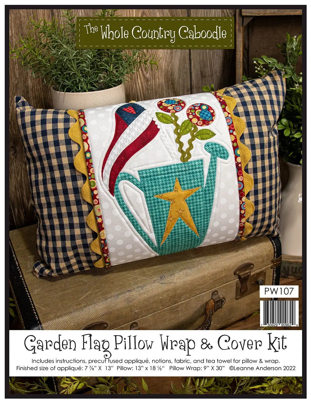 Garden Flag Pillow Wrap & Cover Kit - Linda's Electric Quilters
