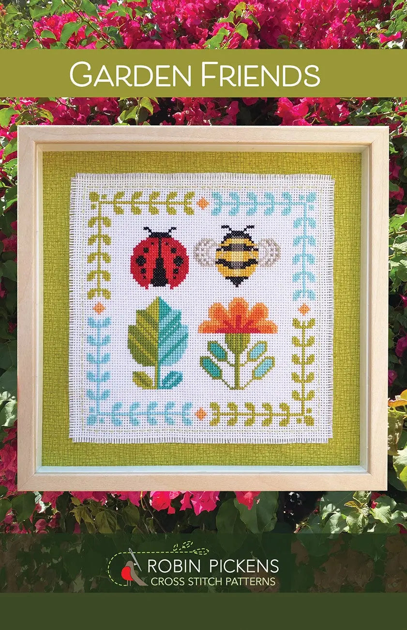 Garden Friends Cross Stitch Pattern - Linda's Electric Quilters