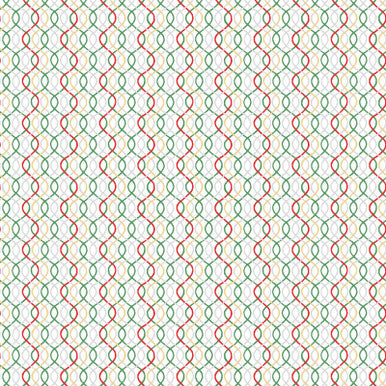 Geometric Metallic White Multi Merry Mix 43"/44" Cotton Fabric Per Yard
