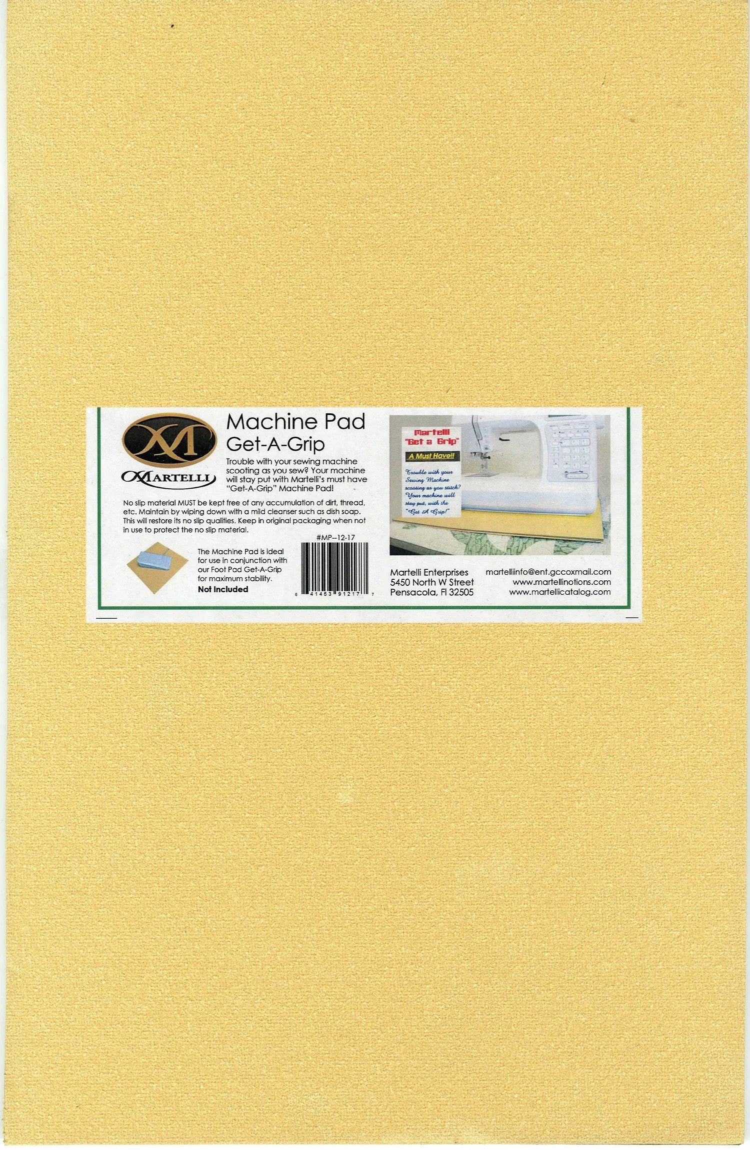 Get A Grip Machine Pad - Linda's Electric Quilters