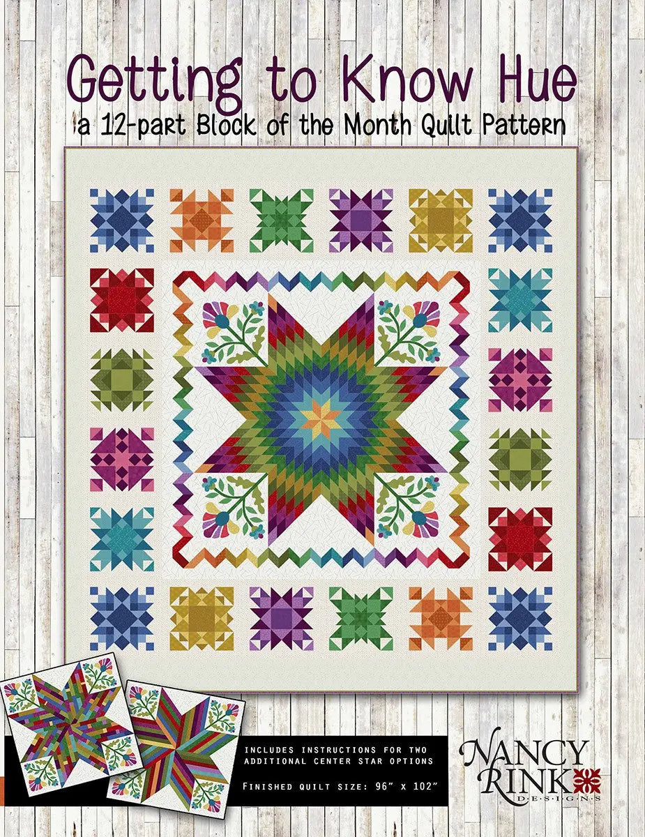 Getting to Know Hue Pattern Booklet - Linda's Electric Quilters