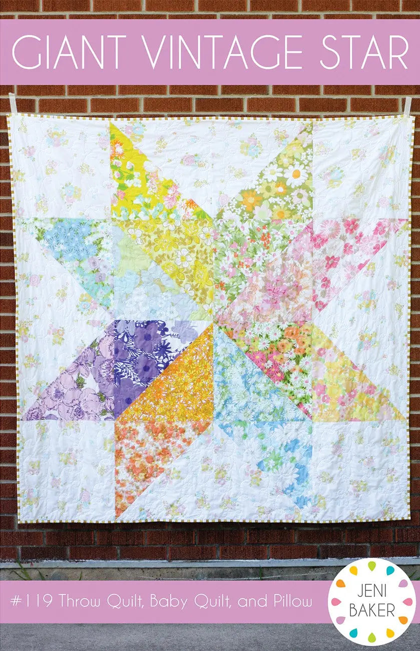 Giant Vintage Star Quilt - Linda's Electric Quilters