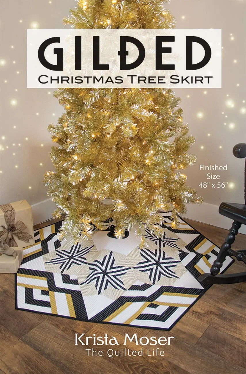 Gilded Christmas Tree Skirt Checker Distributor