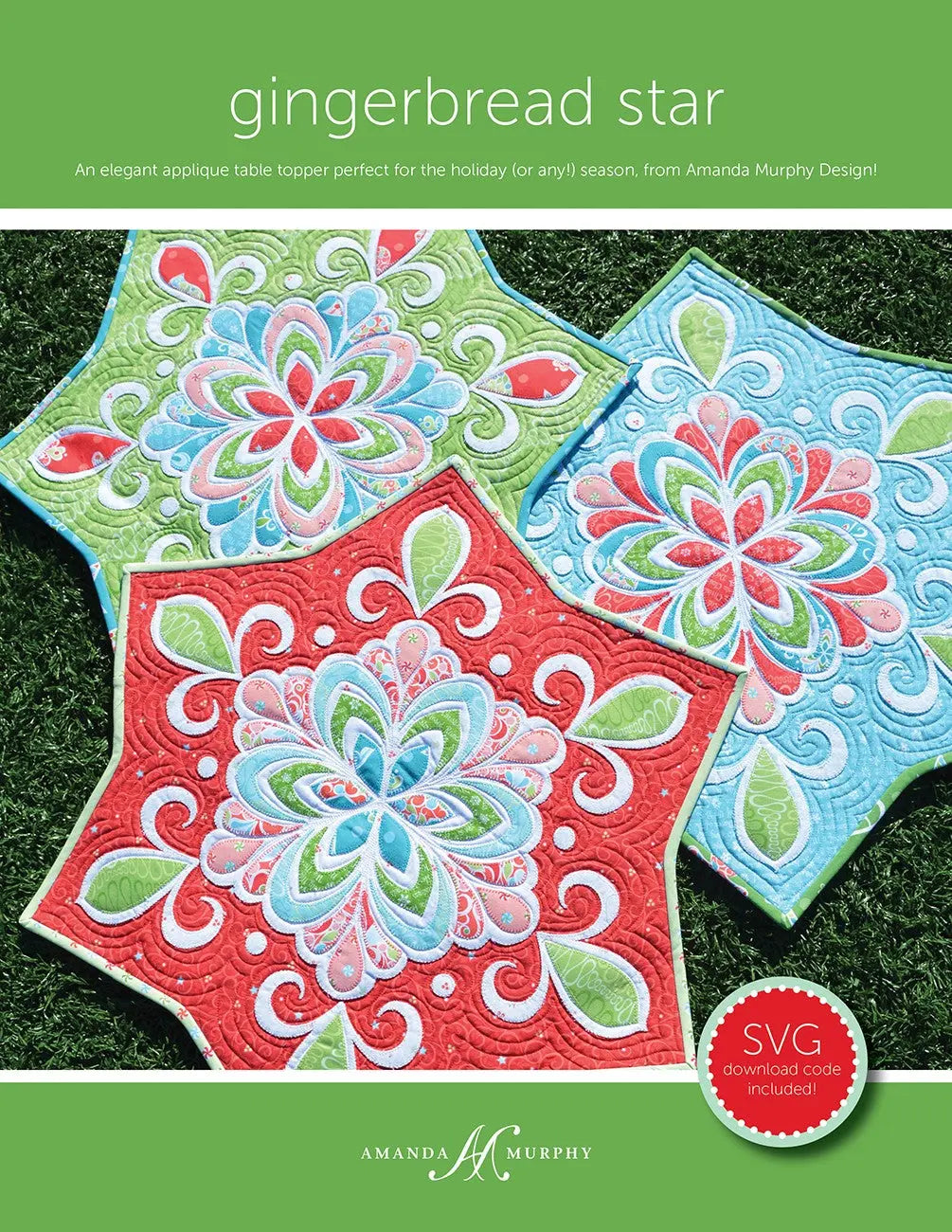 Gingerbread Star - Linda's Electric Quilters